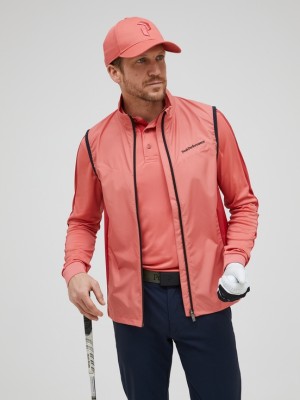 Coral Men Peak Performance Meadow Wind Vest | US-MLOQK6105