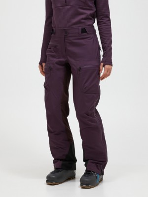 Dark Purlple Women Peak Performance Vislight Gore-tex C-knit 3l Shell Ski Pants | US-SUMDT4051