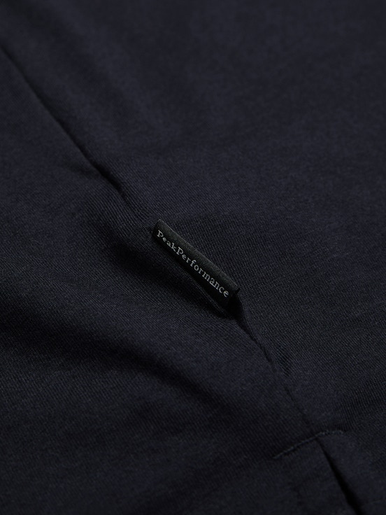 Black Men Peak Performance Coolmax Cotton T-shirt | US-WZDVL3416