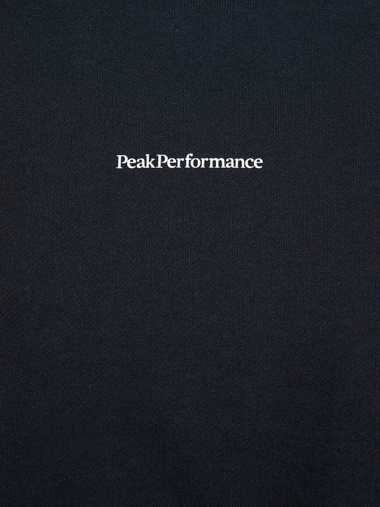 Black Men Peak Performance Original Terry Crew Sweatshirt | US-KPEAB6924