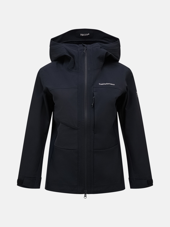 Black Women Peak Performance Ascent Softshell Ski Jacket | US-WSYQD7102