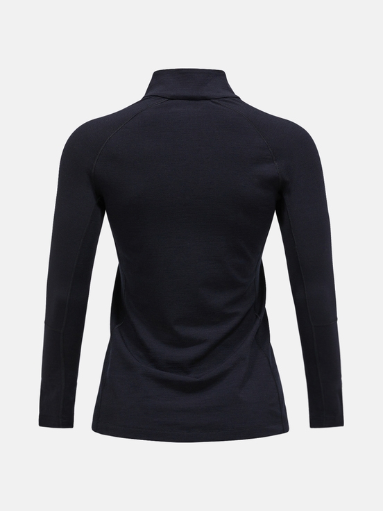Black Women Peak Performance Magic Half Zip Base Layer | US-ROUVC3874