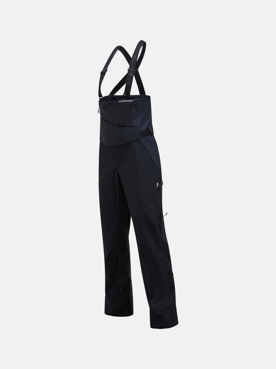 Black Women Peak Performance Stretch Softshell Bib Pants | US-IDFLA7185