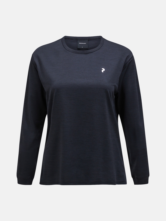 Black Women Peak Performance Trail Longsleeve T-shirt | US-YDZOM4985