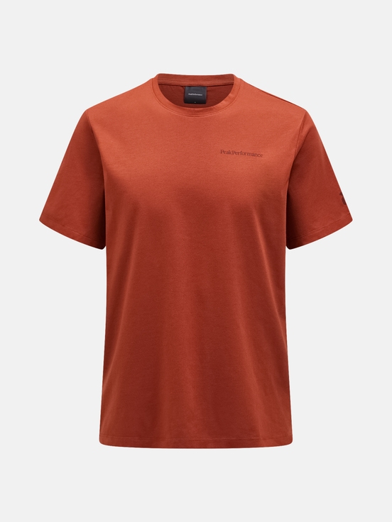 Brown Orange Men Peak Performance Explore Graphic T-shirt | US-OSJDN9746