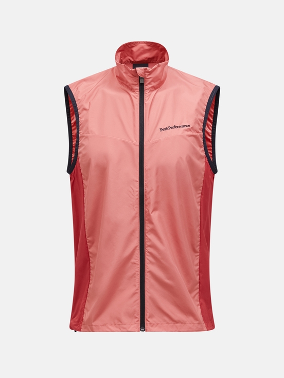 Coral Men Peak Performance Meadow Wind Vest | US-MLOQK6105