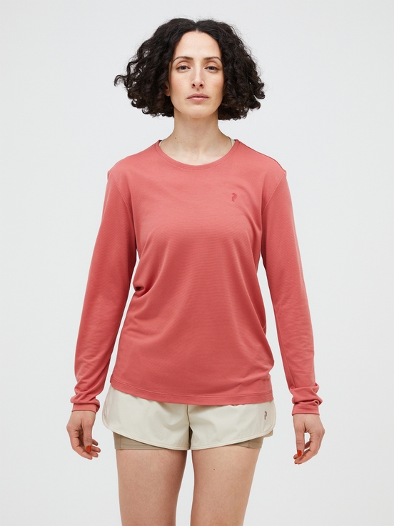 Coral Women Peak Performance Polartec® Delta™ Longsleeve T-shirt | US-QRWJD9042