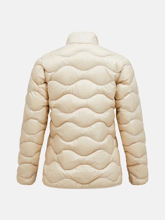 Cream Women Peak Performance Helium Down Jacket | US-VPIYL0893