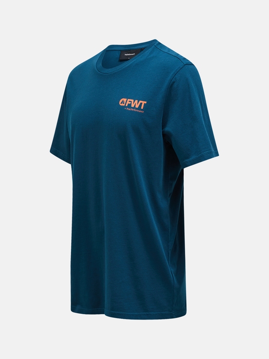 Dark Blue Men Peak Performance Fwt Pow T-shirt | US-AXSNG0968