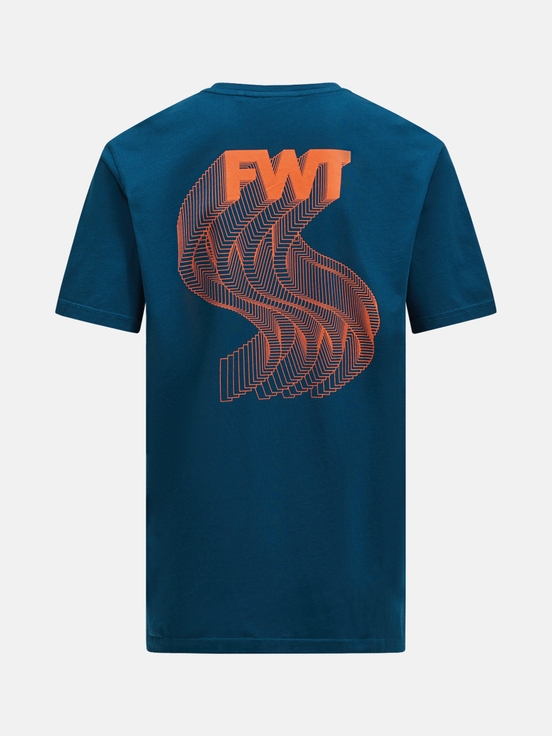 Dark Blue Men Peak Performance Fwt Pow T-shirt | US-AXSNG0968
