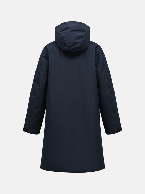 Dark Blue Women Peak Performance Treeline Hipe 2l Insulated Shell Parka | US-MEFZV9530