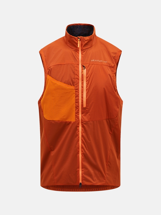 Dark Orange Men Peak Performance Vislight Polartec® Alpha™ Vest | US-VXOCT1403