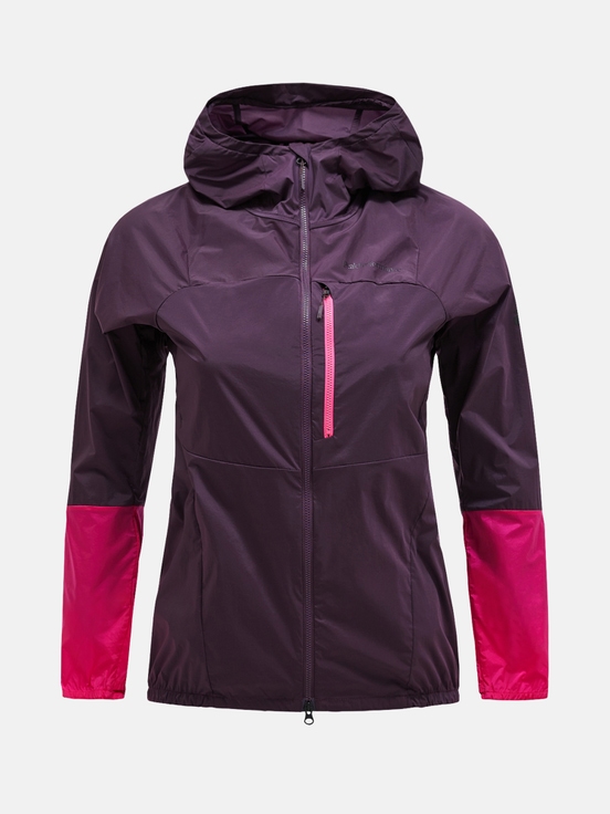 Dark Purple Women Peak Performance Vislight Wind Jacket | US-TICNY7350