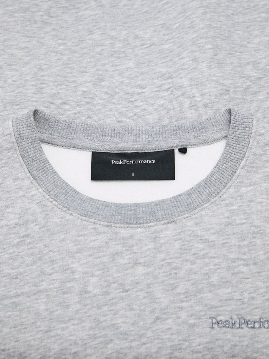 Grey Women Peak Performance Original Small Logo Crew Sweatshirt | US-GJEKP1902