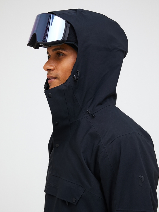 Navy Men Peak Performance 2l Shell Anorak Shell Jacket | US-AOBLK0468