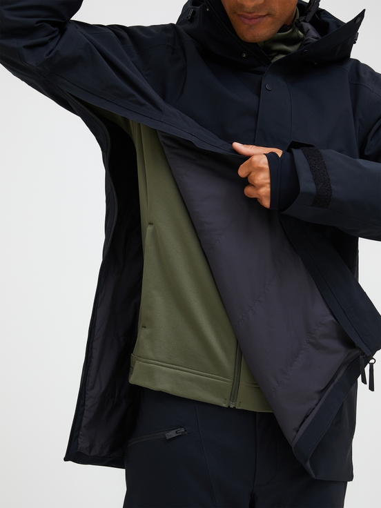 Navy Men Peak Performance 2l Shell Anorak Shell Jacket | US-AOBLK0468