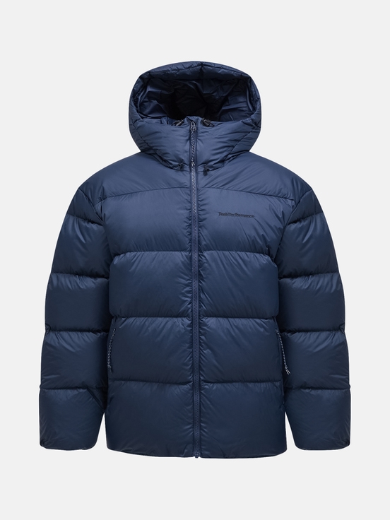 Navy Men Peak Performance Frost Oversized Puffer Down Jacket | US-VMYAN8079