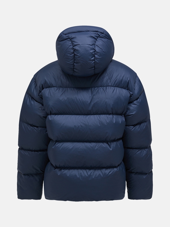 Navy Men Peak Performance Frost Oversized Puffer Down Jacket | US-VMYAN8079