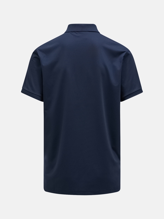 Navy Men Peak Performance Vespar Polo Shirts | US-QFRDC7139
