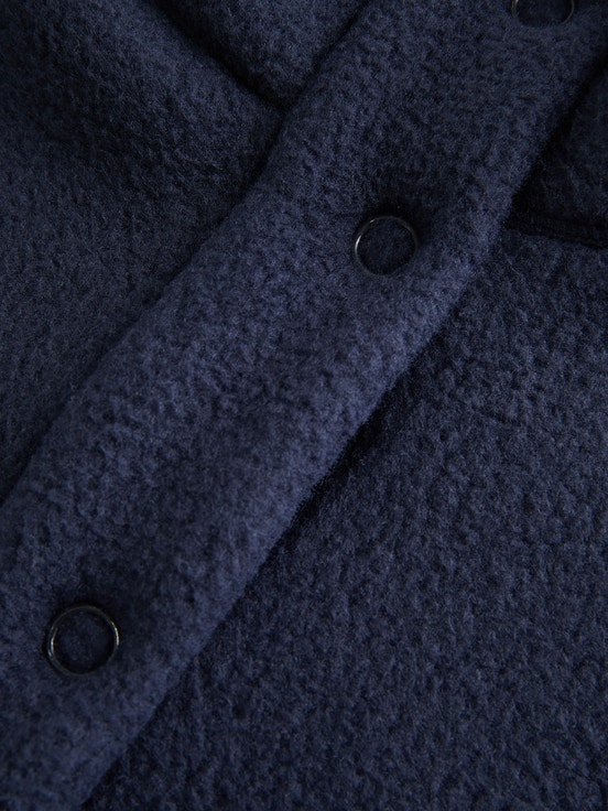 Navy Women Peak Performance Fleece Snap T-neck Sweater | US-OMHSI3980