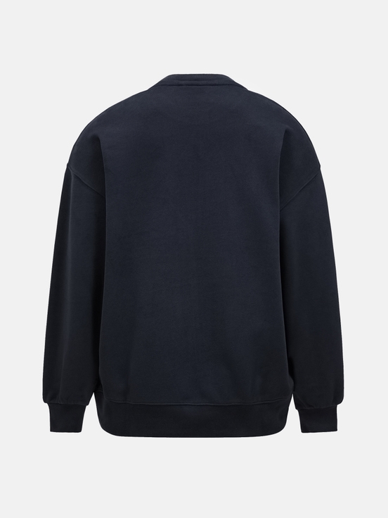 Navy Women Peak Performance Original Terry Crew Sweatshirt | US-HQJEF3548