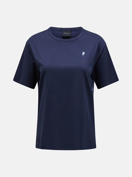 Navy Women Peak Performance Trail Shortsleev T-shirt | US-WSVMN0928
