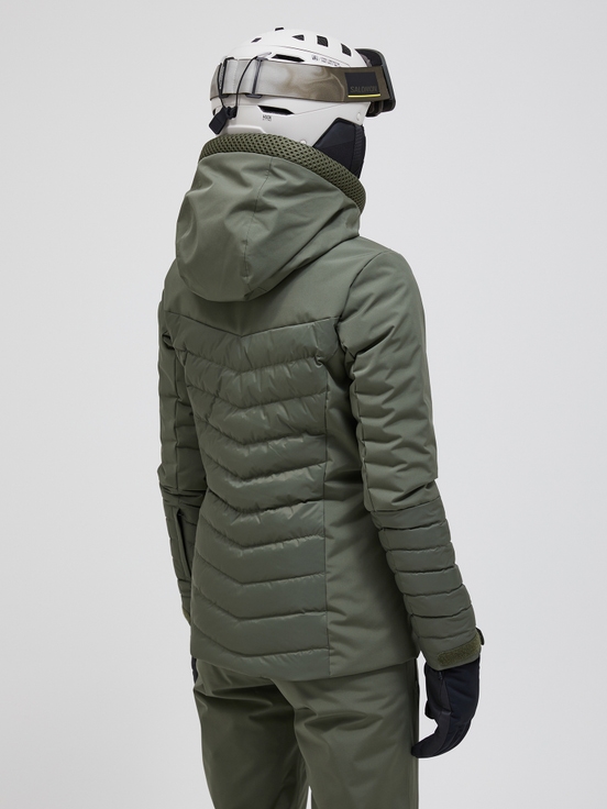 Olive Women Peak Performance Blackfire Down Ski Jacket | US-YBICM8031