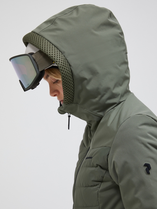 Olive Women Peak Performance Blackfire Down Ski Jacket | US-YBICM8031
