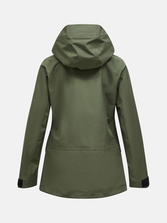 Olive Women Peak Performance Vertical Gore-tex 3l Shell Ski Jacket | US-EYZXK8435