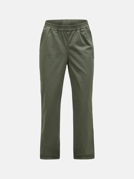 Olive Women Peak Performance Woven Stretch Pants | US-JQBMD7426
