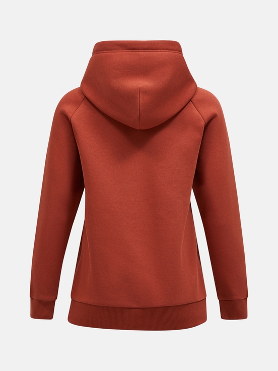 Orange Brown Women Peak Performance Original Hoodie | US-OUZNR1736