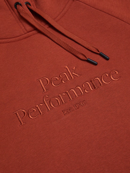 Orange Brown Women Peak Performance Original Hoodie | US-OUZNR1736