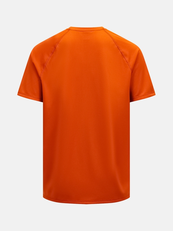 Orange Men Peak Performance Active T-shirt | US-XSHWL5271