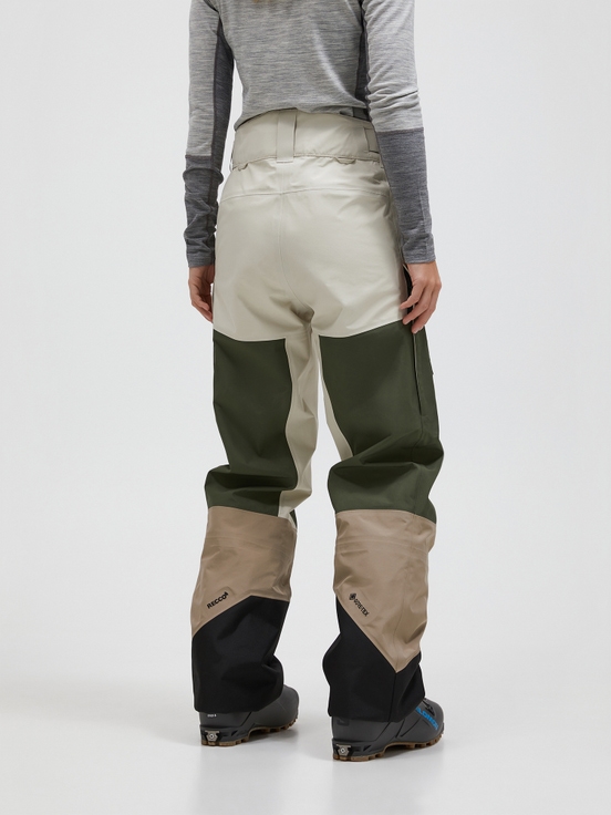 White / Olive / Khaki Women Peak Performance Gravity Gore-tex 3l Shell Ski Pants | US-RJVAE0792